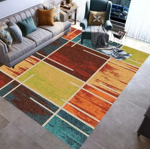 JIAOJING Geometrische ModernTeppiche rutschfeste Bodenmatte Tür Familie Schlafzimmer Teppich Indoor Werfen Yogamatten 80X150Cm JIAOJING Geometrische ModernTeppiche rutschfeste Bodenmatte Tür Familie Schlafzimmer Teppich Indoor Werfen Yogamatten 80X150Cm von JIAOJING