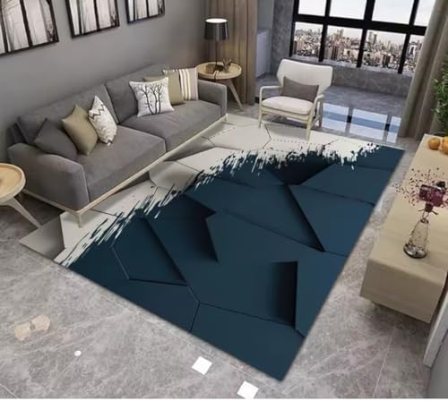 JIAOJING Geometrischer Dazzle Teppich Wohnzimmer Schlafzimmer Rutschfester Salon Sofa Boden Dekor Teppiche Haus Flur Balkon Badematte 120X160Cm JIAOJING Geometrischer Dazzle Teppich Wohnzimmer Schlafzimmer Rutschfester Salon Sofa Boden Dekor Teppiche Haus Flur Balkon Badematte 120X160Cm von JIAOJING