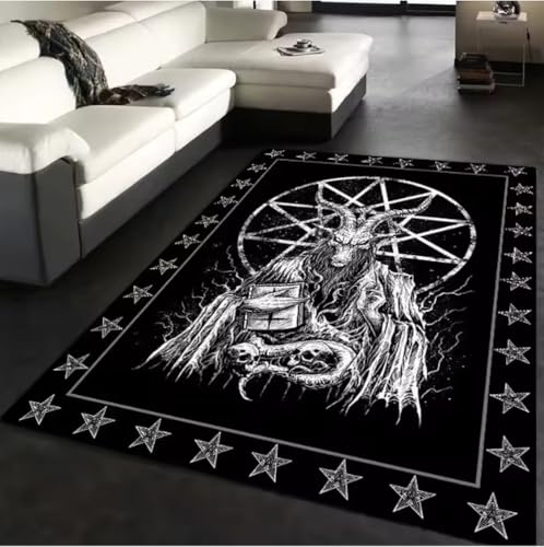 JIAOJING Hexe Sonne Mond Pentagramm Teppich Altar Für Wohnzimmer Gothic Dekor Sofa Tisch Teppiche Badezimmer Fußmatte Fußmatten 160X230Cm JIAOJING Hexe Sonne Mond Pentagramm Teppich Altar Für Wohnzimmer Gothic Dekor Sofa Tisch Teppiche Badezimmer Fußmatte Fußmatten 160X230Cm von JIAOJING