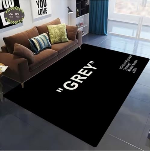 JIAOJING Keep Off Area Teppiche Grau Bedruckter Teppich rutschfeste Bodenmatte Teppich Für Schlafzimmer Wohnzimmer Spielzimmer Home Decor Matten 60X90Cm JIAOJING Keep Off Area Teppiche Grau Bedruckter Teppich rutschfeste Bodenmatte Teppich Für Schlafzimmer Wohnzimmer Spielzimmer Home Decor Matten 60X90Cm von JIAOJING