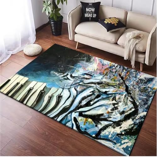 JIAOJING Klavier Tasten Musik Teppich Wohnzimmer Teppich Wohndekoration Anti-Rutsch Flur Balkon Fußmatte Küche Schlafzimmer Fußmatten 80X150Cm JIAOJING Klavier Tasten Musik Teppich Wohnzimmer Teppich Wohndekoration Anti-Rutsch Flur Balkon Fußmatte Küche Schlafzimmer Fußmatten 80X150Cm von JIAOJING