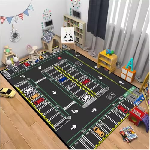 JIAOJING Kreative Cartoon Auto Spur Wohnzimmer Teppiche Schlafzimmer Nachttisch Boden Teppich Sofa Couchtisch Teppich Puzzle Spiel Teppiche 60X90Cm JIAOJING Kreative Cartoon Auto Spur Wohnzimmer Teppiche Schlafzimmer Nachttisch Boden Teppich Sofa Couchtisch Teppich Puzzle Spiel Teppiche 60X90Cm von JIAOJING