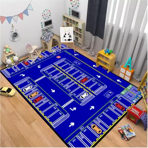 JIAOJING Kreative Cartoon Auto Spur Wohnzimmer Teppiche Schlafzimmer Nachttisch Boden Teppich Sofa Couchtisch Teppich Puzzle Spiel Teppiche 60X90Cm JIAOJING Kreative Cartoon Auto Spur Wohnzimmer Teppiche Schlafzimmer Nachttisch Boden Teppich Sofa Couchtisch Teppich Puzzle Spiel Teppiche 60X90Cm von JIAOJING