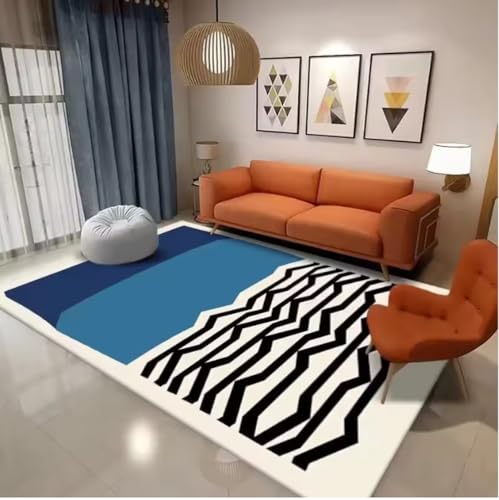 JIAOJING Moderner Minimalistischer Schlafzimmerteppich Für Wohnkultur Wohnzimmer Flur Küche rutschfeste Fußmatten Hotel Sofa Couchtisch Teppich 50X80Cm JIAOJING Moderner Minimalistischer Schlafzimmerteppich Für Wohnkultur Wohnzimmer Flur Küche rutschfeste Fußmatten Hotel Sofa Couchtisch Teppich 50X80Cm von JIAOJING