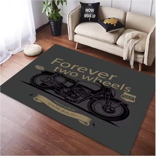 JIAOJING Motorrad Boden Teppich Matte Tür Teppich Schlafzimmer Wohnzimmer Anti-Rutsch Dekorativer Teppich 80X150Cm JIAOJING Motorrad Boden Teppich Matte Tür Teppich Schlafzimmer Wohnzimmer Anti-Rutsch Dekorativer Teppich 80X150Cm von JIAOJING