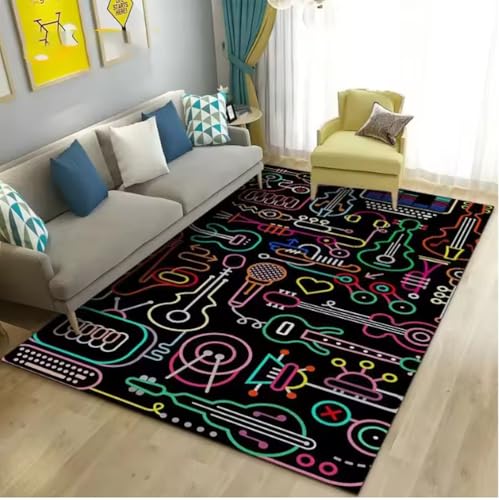 JIAOJING Music NotTeppich Wohnzimmer Schlafzimmer Soft Study Esszimmer Home Office Eingangstür Indoor Dekorative Bodenmatte 60X90Cm JIAOJING Music NotTeppich Wohnzimmer Schlafzimmer Soft Study Esszimmer Home Office Eingangstür Indoor Dekorative Bodenmatte 60X90Cm von JIAOJING