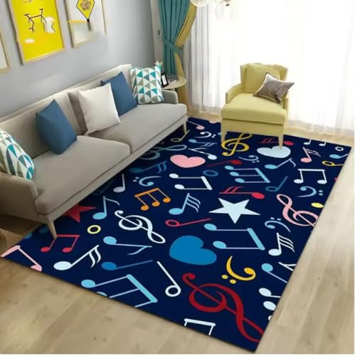 JIAOJING Music NotTeppich Wohnzimmer Schlafzimmer Soft Study Esszimmer Home Office Eingangstür Indoor Dekorative Bodenmatte 60X90Cm JIAOJING Music NotTeppich Wohnzimmer Schlafzimmer Soft Study Esszimmer Home Office Eingangstür Indoor Dekorative Bodenmatte 60X90Cm von JIAOJING