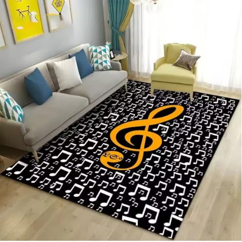 JIAOJING Musik NotTeppich Wohnzimmer Schlafzimmer Weiches Arbeitszimmer Esszimmer Zuhause Büro Eingangstür Innen Dekorative Bodenmatte 80X120Cm JIAOJING Musik NotTeppich Wohnzimmer Schlafzimmer Weiches Arbeitszimmer Esszimmer Zuhause Büro Eingangstür Innen Dekorative Bodenmatte 80X120Cm von JIAOJING