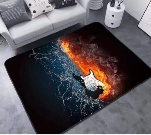 JIAOJING Musikserie Bedruckter Teppich Musik Home Bar Dekoration Fußmatte Teppiche Für Wohnzimmer Teppiche Für Schlafzimmerbereich Teppich 140X200Cm JIAOJING Musikserie Bedruckter Teppich Musik Home Bar Dekoration Fußmatte Teppiche Für Wohnzimmer Teppiche Für Schlafzimmerbereich Teppich 140X200Cm von JIAOJING