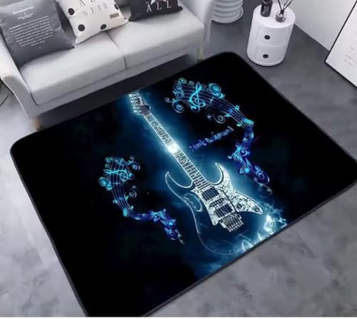 JIAOJING Musikserie Bedruckter Teppich Musik Home Bar Dekoration Fußmatte Teppiche Für Wohnzimmer Teppiche Für Schlafzimmerbereich Teppich 140X200Cm JIAOJING Musikserie Bedruckter Teppich Musik Home Bar Dekoration Fußmatte Teppiche Für Wohnzimmer Teppiche Für Schlafzimmerbereich Teppich 140X200Cm von JIAOJING