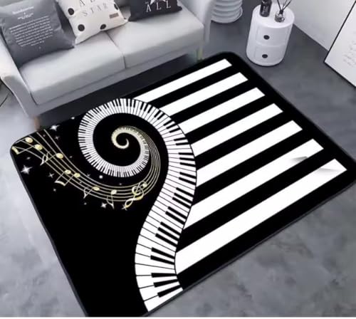 JIAOJING Musikserie Bedruckter Teppich Musik Home Bar Dekoration Fußmatte Teppiche Für Wohnzimmer Teppiche Für Schlafzimmerbereich Teppich 140X200Cm JIAOJING Musikserie Bedruckter Teppich Musik Home Bar Dekoration Fußmatte Teppiche Für Wohnzimmer Teppiche Für Schlafzimmerbereich Teppich 140X200Cm von JIAOJING