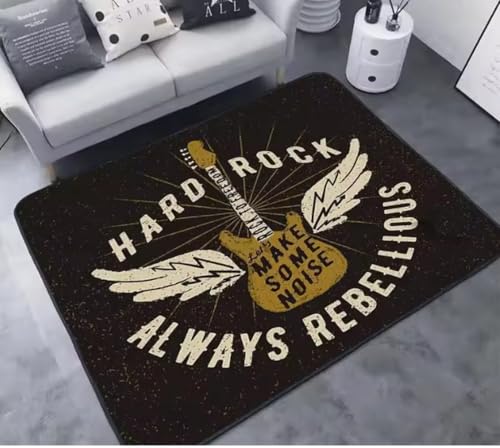 JIAOJING Musikserie Bedruckter Teppich Musik Home Bar Dekoration Fußmatte Teppiche Für Wohnzimmer Teppiche Für Schlafzimmerbereich Teppich 80X120Cm JIAOJING Musikserie Bedruckter Teppich Musik Home Bar Dekoration Fußmatte Teppiche Für Wohnzimmer Teppiche Für Schlafzimmerbereich Teppich 80X120Cm von JIAOJING