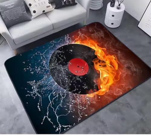 JIAOJING Musikserie Bedruckter Teppich Musik Home Bar Dekoration Fußmatte Teppiche Für Wohnzimmer Teppiche Für Schlafzimmerbereich Teppich 80X120Cm JIAOJING Musikserie Bedruckter Teppich Musik Home Bar Dekoration Fußmatte Teppiche Für Wohnzimmer Teppiche Für Schlafzimmerbereich Teppich 80X120Cm von JIAOJING