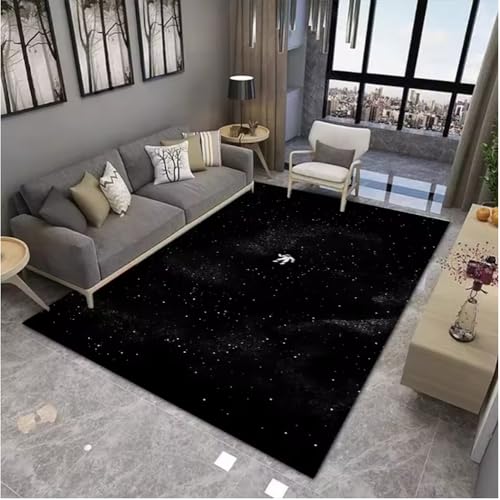 JIAOJING Nachthimmel Stern Muster Teppich Dekoration Teppich Wohnzimmer Schlafzimmer rutschfeste Bodenmatte Schöne Künstlerische Matten 160X230Cm JIAOJING Nachthimmel Stern Muster Teppich Dekoration Teppich Wohnzimmer Schlafzimmer rutschfeste Bodenmatte Schöne Künstlerische Matten 160X230Cm von JIAOJING