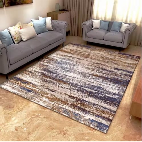 JIAOJING Nordische Tusche Malerei Schlafzimmer Teppich Für Wohnkultur Wohnzimmer Flur Küche rutschfeste Matte Hotel Sofa Couchtisch Teppiche 80X120Cm von JIAOJING