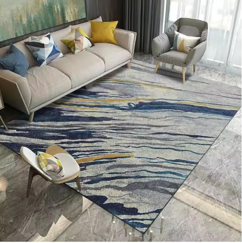 JIAOJING Nordische Tusche Malerei Schlafzimmer Teppich Für Wohnkultur Wohnzimmer Flur Küche rutschfeste Matte Hotel Sofa Couchtisch Teppiche 80X120Cm JIAOJING Nordische Tusche Malerei Schlafzimmer Teppich Für Wohnkultur Wohnzimmer Flur Küche rutschfeste Matte Hotel Sofa Couchtisch Teppiche 80X120Cm von JIAOJING