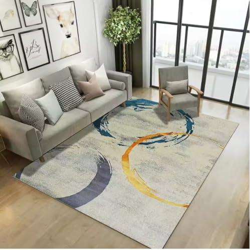 JIAOJING Nordische Tusche Malerei Schlafzimmer Teppich Für Wohnkultur Wohnzimmer Flur Küche rutschfeste Matte Hotel Sofa Couchtisch Teppiche 80X150Cm JIAOJING Nordische Tusche Malerei Schlafzimmer Teppich Für Wohnkultur Wohnzimmer Flur Küche rutschfeste Matte Hotel Sofa Couchtisch Teppiche 80X150Cm von JIAOJING