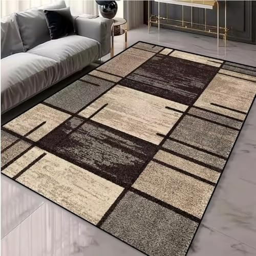 JIAOJING Nordischer Stil Kontrast Geometrischer Designer Teppich Einfacher Teppich Wohnzimmer Schlafzimmer Flanell Matte Home Decoration 80X150Cm JIAOJING Nordischer Stil Kontrast Geometrischer Designer Teppich Einfacher Teppich Wohnzimmer Schlafzimmer Flanell Matte Home Decoration 80X150Cm von JIAOJING