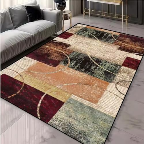 JIAOJING Nordischer Stil Kontrast Geometrischer Designer Teppich Einfacher Teppich Wohnzimmer Schlafzimmer Flanell Matte Home Decoration 80X150Cm JIAOJING Nordischer Stil Kontrast Geometrischer Designer Teppich Einfacher Teppich Wohnzimmer Schlafzimmer Flanell Matte Home Decoration 80X150Cm von JIAOJING