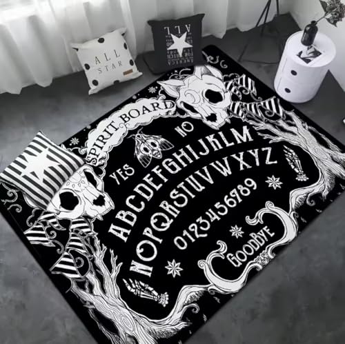 JIAOJING Ouija Board Lange Teppiche Nordischer Stil Home Fußmatte Badezimmer-Wc Matten Schlafzimmer Nachttisch Teppiche 100X160Cm von JIAOJING