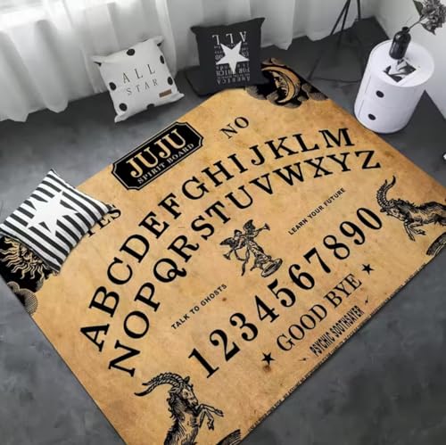 JIAOJING Ouija Board Lange Teppiche Nordischer Stil Home Fußmatte Badezimmer-Wc Matten Schlafzimmer Nachttisch Teppiche 140X200Cm von JIAOJING