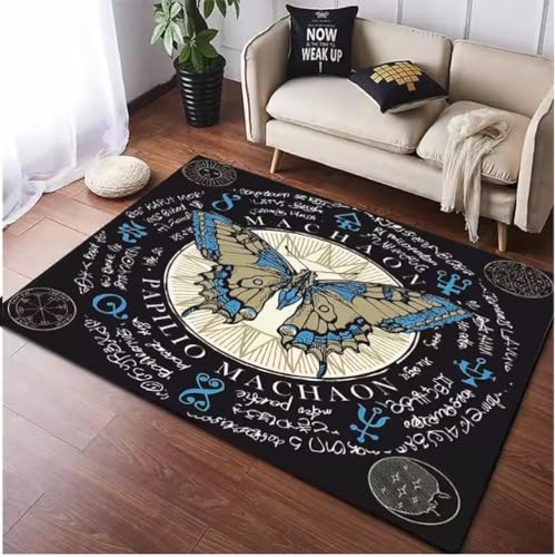 JIAOJING Ouija Brett Teppich Für Wohnzimmer Wohnkultur Sofa Tisch e Schlafzimmer Nachttisch Fußpolster Bodenmatte 100X160Cm von JIAOJING