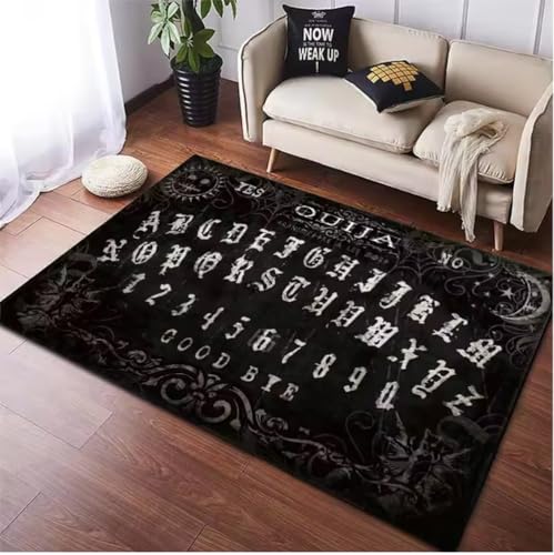 JIAOJING Ouija Brett Teppich Für Wohnzimmer Wohnkultur Sofa Tisch e Schlafzimmer Nachttisch Fußpolster Bodenmatte 160X280Cm von JIAOJING