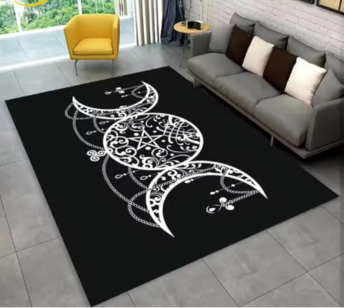JIAOJING Ouija Tarot Hexerei Gothic, Teppich Für Wohnzimmer Schlafzimmer Sofa Fußmatte Dekoration rutschfeste Bodenmatte 50X80Cm JIAOJING Ouija Tarot Hexerei Gothic, Teppich Für Wohnzimmer Schlafzimmer Sofa Fußmatte Dekoration rutschfeste Bodenmatte 50X80Cm von JIAOJING