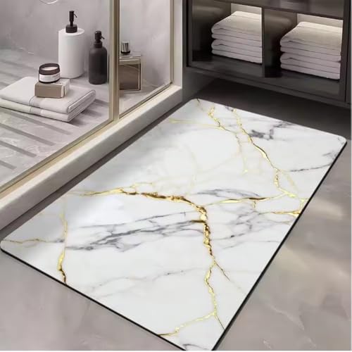 JIAOJING Saugfähige Stein Badematten Außerhalb Der Dusche Badezimmer Teppich Schnell Trocknender Boden Fußmatte Toilettenteppich Fußmatte Waschbar 60X90Cm JIAOJING Saugfähige Stein Badematten Außerhalb Der Dusche Badezimmer Teppich Schnell Trocknender Boden Fußmatte Toilettenteppich Fußmatte Waschbar 60X90Cm von JIAOJING