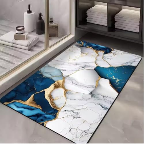 JIAOJING Saugfähige Stein Badematten Außerhalb Der Dusche Badezimmer Teppich Schnell Trocknender Boden Fußmatte Toilettenteppich Fußmatte Waschbar 80X120Cm JIAOJING Saugfähige Stein Badematten Außerhalb Der Dusche Badezimmer Teppich Schnell Trocknender Boden Fußmatte Toilettenteppich Fußmatte Waschbar 80X120Cm von JIAOJING