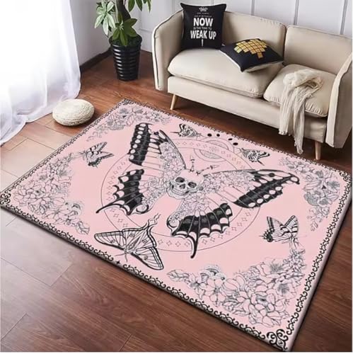 JIAOJING Schädel Dark Gothic Print Teppich Tür Fußmatte Weiche Fußmatte rutschfeste Bodenmatte Wohnzimmerteppich Home Decoration Teppiche 60X90Cm JIAOJING Schädel Dark Gothic Print Teppich Tür Fußmatte Weiche Fußmatte rutschfeste Bodenmatte Wohnzimmerteppich Home Decoration Teppiche 60X90Cm von JIAOJING