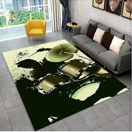 JIAOJING Schlagzeug Musik InstrumentTeppich rutschfest Schlafzimmer Küche Fußmatte Balkon Flur Bereich Dekor Teppich 50X80Cm JIAOJING Schlagzeug Musik InstrumentTeppich rutschfest Schlafzimmer Küche Fußmatte Balkon Flur Bereich Dekor Teppich 50X80Cm von JIAOJING