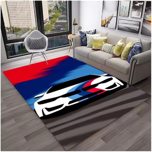JIAOJING Sportwagen Rennwagen Teppich Für Wohnzimmer Schlafzimmer Spielzimmer Sofa Fußmatten Dekor Couchtisch Fußmatten 140X200Cm JIAOJING Sportwagen Rennwagen Teppich Für Wohnzimmer Schlafzimmer Spielzimmer Sofa Fußmatten Dekor Couchtisch Fußmatten 140X200Cm von JIAOJING