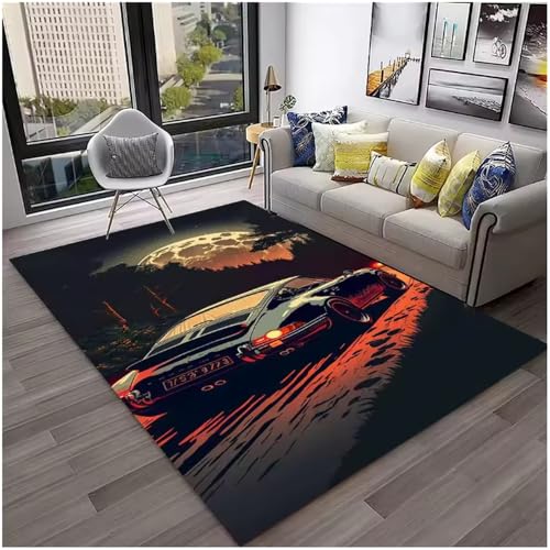 JIAOJING Sportwagen Rennwagen Teppich Für Wohnzimmer Schlafzimmer Spielzimmer Sofa Fußmatten Dekor Couchtisch Fußmatten 80X150Cm JIAOJING Sportwagen Rennwagen Teppich Für Wohnzimmer Schlafzimmer Spielzimmer Sofa Fußmatten Dekor Couchtisch Fußmatten 80X150Cm von JIAOJING