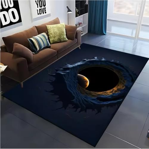 JIAOJING Starry Black HolTeppiche Für Wohnzimmer Dekoration RutschfestTeppiche Hotel Sofa Couchtisch Schlafzimmer Bodenmatte 140X200Cm JIAOJING Starry Black HolTeppiche Für Wohnzimmer Dekoration RutschfestTeppiche Hotel Sofa Couchtisch Schlafzimmer Bodenmatte 140X200Cm von JIAOJING