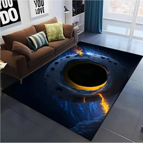 JIAOJING Starry Black HolTeppiche Für Wohnzimmer Dekoration RutschfestTeppiche Hotel Sofa Couchtisch Schlafzimmer Bodenmatte 160X230Cm JIAOJING Starry Black HolTeppiche Für Wohnzimmer Dekoration RutschfestTeppiche Hotel Sofa Couchtisch Schlafzimmer Bodenmatte 160X230Cm von JIAOJING