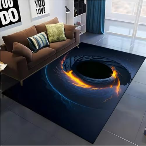 JIAOJING Starry Black HolTeppiche Für Wohnzimmer Dekoration RutschfestTeppiche Hotel Sofa Couchtisch Schlafzimmer Bodenmatte 160X280Cm JIAOJING Starry Black HolTeppiche Für Wohnzimmer Dekoration RutschfestTeppiche Hotel Sofa Couchtisch Schlafzimmer Bodenmatte 160X280Cm von JIAOJING