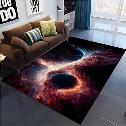 JIAOJING Starry Black HolTeppiche Für Wohnzimmer Dekoration RutschfestTeppiche Hotel Sofa Couchtisch Schlafzimmer Bodenmatte 50X80Cm JIAOJING Starry Black HolTeppiche Für Wohnzimmer Dekoration RutschfestTeppiche Hotel Sofa Couchtisch Schlafzimmer Bodenmatte 50X80Cm von JIAOJING