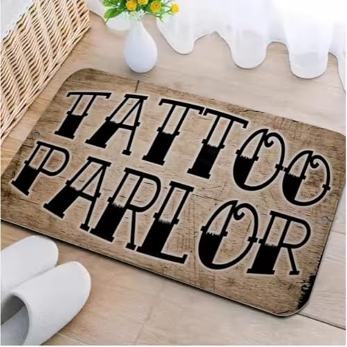 JIAOJING Tattoo Shop Matte Indoor Willkommen Fußmatte Badezimmer Schlafzimmer Küche Teppich Rutschfester Flur Veranda Eingang Teppich 140X200Cm JIAOJING Tattoo Shop Matte Indoor Willkommen Fußmatte Badezimmer Schlafzimmer Küche Teppich Rutschfester Flur Veranda Eingang Teppich 140X200Cm von JIAOJING