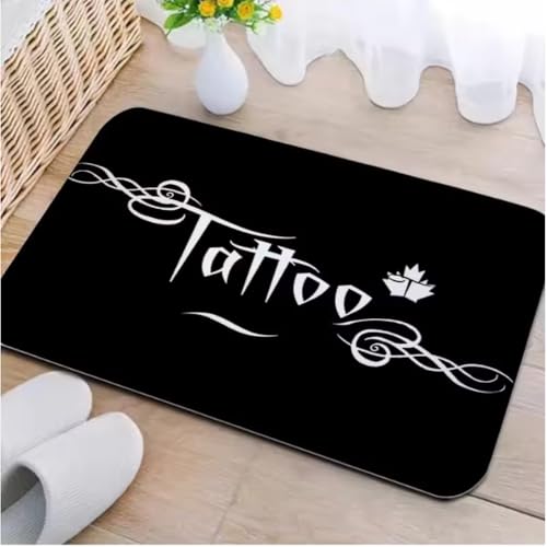 JIAOJING Tattoo Shop Matte Indoor Willkommen Fußmatte Badezimmer Schlafzimmer Küche Teppich Rutschfester Flur Veranda Eingang Teppich 160X280Cm JIAOJING Tattoo Shop Matte Indoor Willkommen Fußmatte Badezimmer Schlafzimmer Küche Teppich Rutschfester Flur Veranda Eingang Teppich 160X280Cm von JIAOJING
