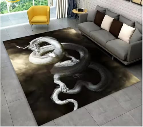 JIAOJING Teppich Cartoon Dragon Muster Teppich Für Wohnzimmer Schlafzimmer Sofa Fußmatte Küche Dekor rutschfeste Bodenmatte 80X120Cm JIAOJING Teppich Cartoon Dragon Muster Teppich Für Wohnzimmer Schlafzimmer Sofa Fußmatte Küche Dekor rutschfeste Bodenmatte 80X120Cm von JIAOJING