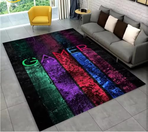 JIAOJING Teppich Cartoon Gamer Gamepad Teppich Für Wohnzimmerschlafzimmer Sofa Fußmatte Dekor rutschfeste Bodenmatte 60X90Cm JIAOJING Teppich Cartoon Gamer Gamepad Teppich Für Wohnzimmerschlafzimmer Sofa Fußmatte Dekor rutschfeste Bodenmatte 60X90Cm von JIAOJING