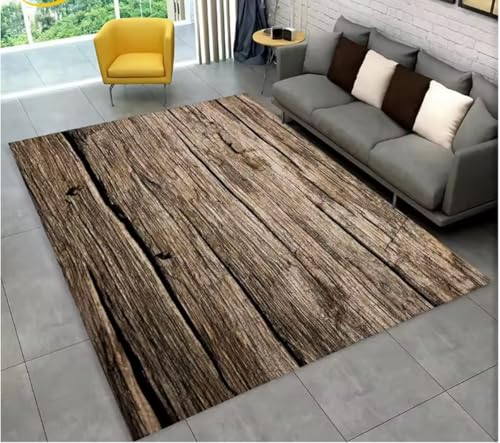 JIAOJING Teppich Holzmaserung Retro Bereich Teppichfür Zuhause Wohnzimmer Schlafzimmer Sofa Fußmatte Dekor Küche rutschfeste Bodenmatte 160X280Cm JIAOJING Teppich Holzmaserung Retro Bereich Teppichfür Zuhause Wohnzimmer Schlafzimmer Sofa Fußmatte Dekor Küche rutschfeste Bodenmatte 160X280Cm von JIAOJING