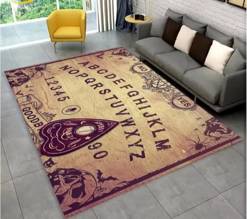 JIAOJING Teppich Ouija Tarot Hexerei Gothic Bereich Teppich Für Wohnzimmer Schlafzimmer Sofa Fußmatte Dekoration rutschfeste Bodenmatte 100X160Cm JIAOJING Teppich Ouija Tarot Hexerei Gothic Bereich Teppich Für Wohnzimmer Schlafzimmer Sofa Fußmatte Dekoration rutschfeste Bodenmatte 100X160Cm von JIAOJING