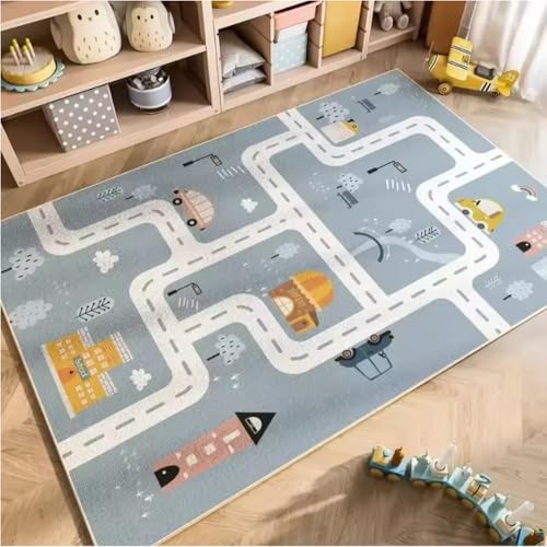 JIAOJING Teppich Spielmatte RutschfestTeppiche Für Wohnzimmer Dekoration Boden Teppich Zuhause Schlafzimmer Badezimmer Sofa e 160X280Cm von JIAOJING