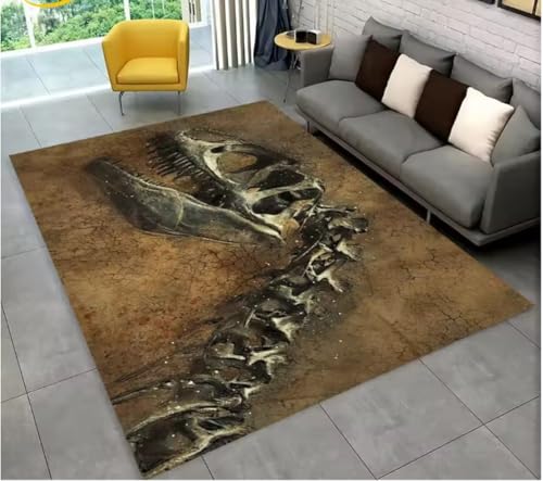 JIAOJING Teppich Tier Dinosaurier Fossil Serie Teppich Für Zuhause Wohnzimmer Schlafzimmer Sofa Fußmatte Küche Dekor, rutschfeste Bodenmatte 50X80Cm JIAOJING Teppich Tier Dinosaurier Fossil Serie Teppich Für Zuhause Wohnzimmer Schlafzimmer Sofa Fußmatte Küche Dekor, rutschfeste Bodenmatte 50X80Cm von JIAOJING