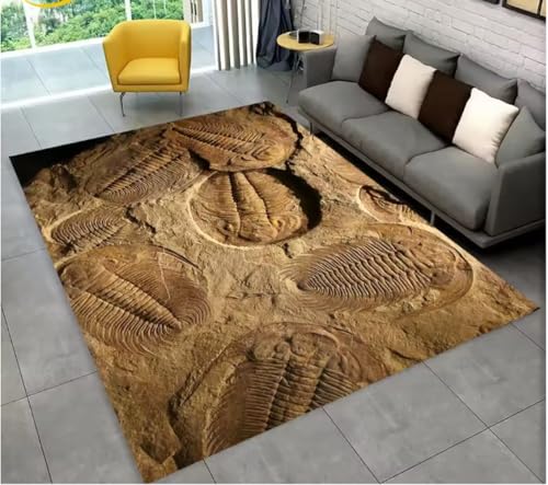JIAOJING Teppich Tier Dinosaurier Fossil Serie Teppich Für Zuhause Wohnzimmer Schlafzimmer Sofa Fußmatte Küche Dekor, rutschfeste Bodenmatte 60X90Cm JIAOJING Teppich Tier Dinosaurier Fossil Serie Teppich Für Zuhause Wohnzimmer Schlafzimmer Sofa Fußmatte Küche Dekor, rutschfeste Bodenmatte 60X90Cm von JIAOJING