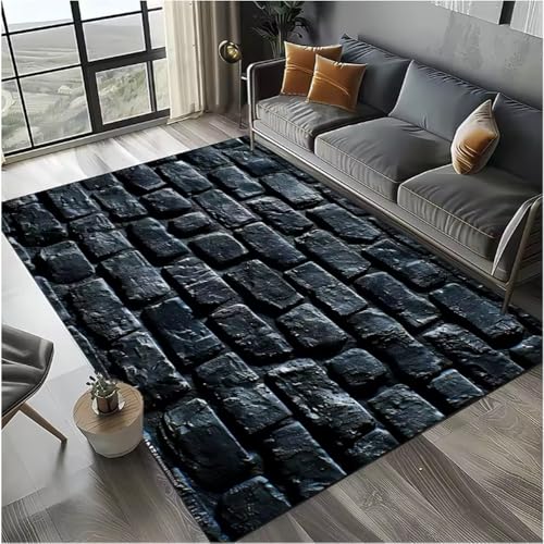 JIAOJING Teppich Ziegel Stein Gebäude Wand Originalität Teppich Für Wohnzimmer Schlafzimmer Wohnkultur rutschfest Für Sofa Fußmatte 160X280Cm JIAOJING Teppich Ziegel Stein Gebäude Wand Originalität Teppich Für Wohnzimmer Schlafzimmer Wohnkultur rutschfest Für Sofa Fußmatte 160X280Cm von JIAOJING