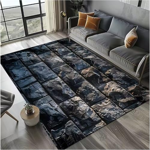 JIAOJING Teppich Ziegel Stein Gebäude Wand Originalität Teppich Für Wohnzimmer Schlafzimmer Wohnkultur rutschfest Für Sofa Fußmatte 50X80Cm JIAOJING Teppich Ziegel Stein Gebäude Wand Originalität Teppich Für Wohnzimmer Schlafzimmer Wohnkultur rutschfest Für Sofa Fußmatte 50X80Cm von JIAOJING
