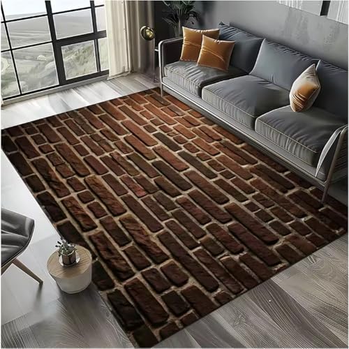 JIAOJING Teppich Ziegel Stein Gebäude Wand Originalität Teppich Für Wohnzimmer Schlafzimmer Wohnkultur rutschfest Für Sofa Fußmatte 60X90Cm JIAOJING Teppich Ziegel Stein Gebäude Wand Originalität Teppich Für Wohnzimmer Schlafzimmer Wohnkultur rutschfest Für Sofa Fußmatte 60X90Cm von JIAOJING